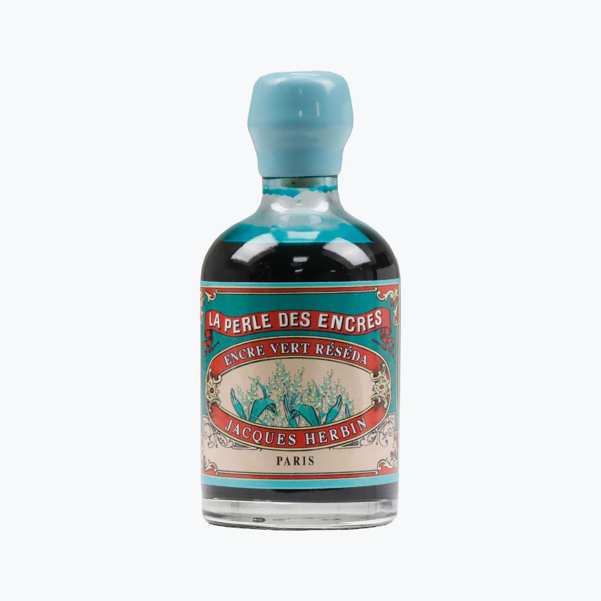 Herbin - Fountain Pen Ink - Collectors Bottle (100ml) - Vert Réséda