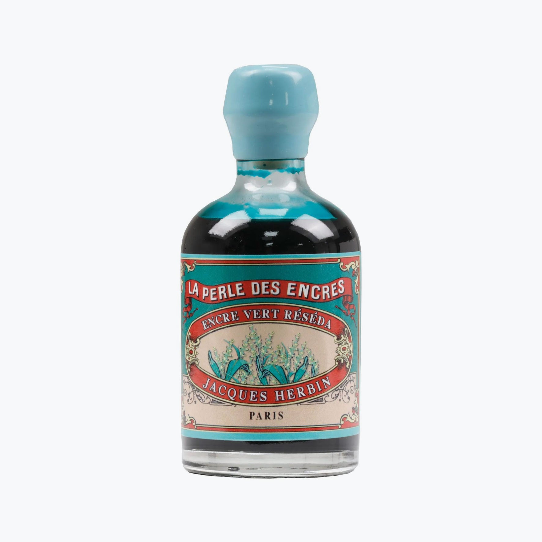 Herbin - Fountain Pen Ink - Collectors Bottle (100ml) - Vert Réséda