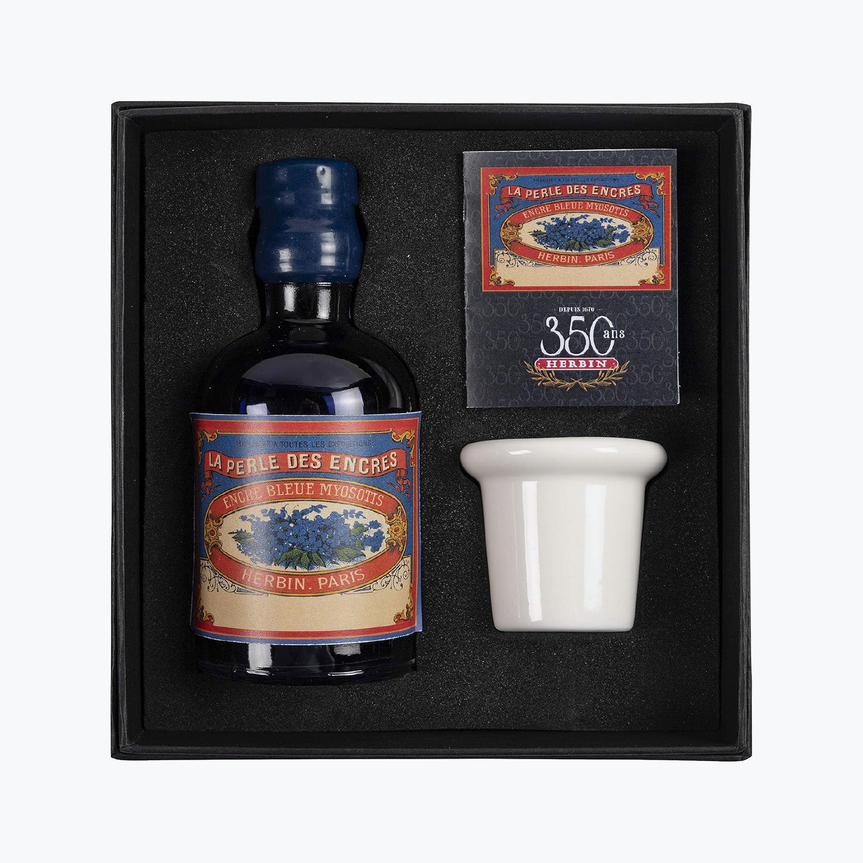 Herbin - Fountain Pen Ink Set - 350th Anniversary - Bleu Myosotis