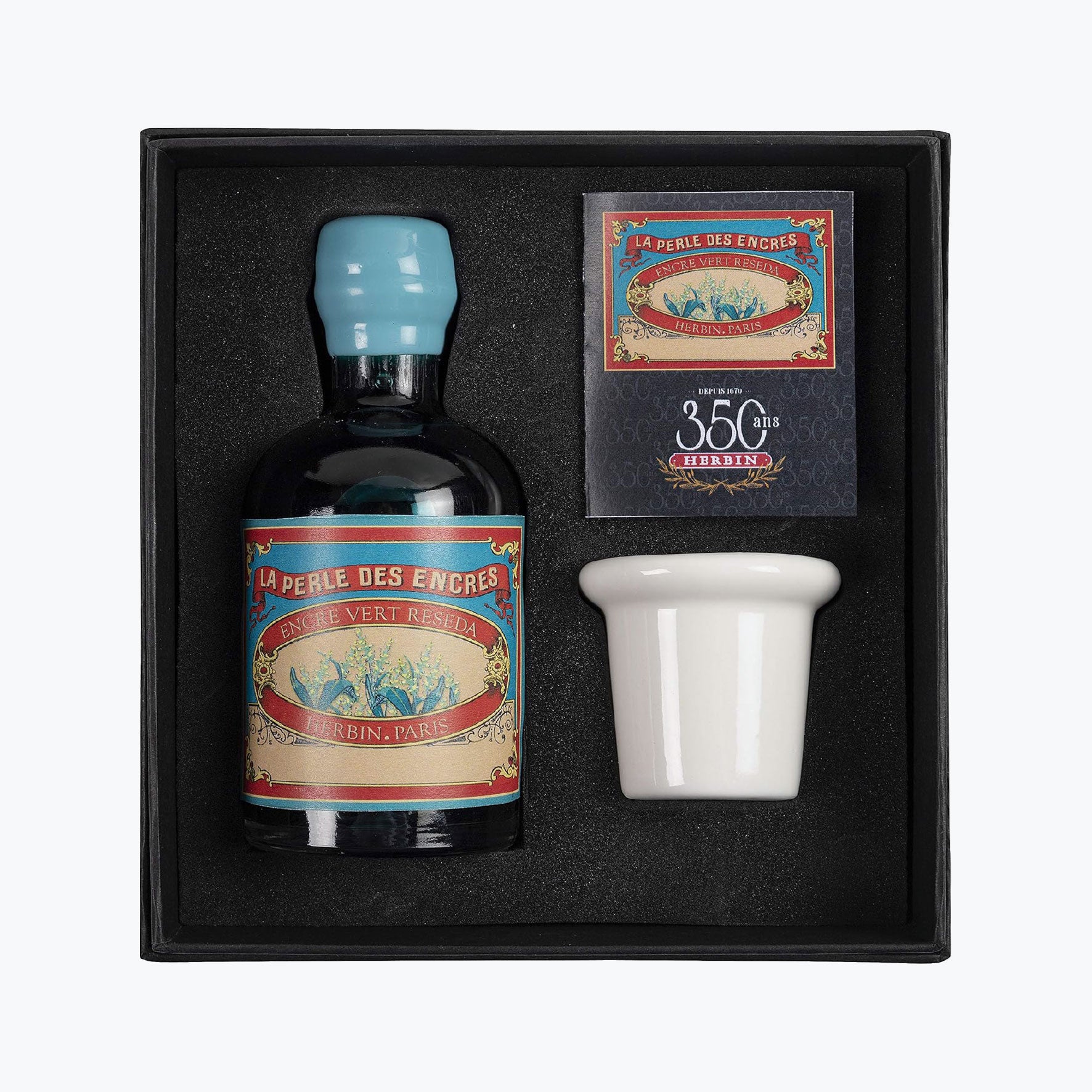 Herbin - Fountain Pen Ink Set - 350th Anniversary - Vert Réséda