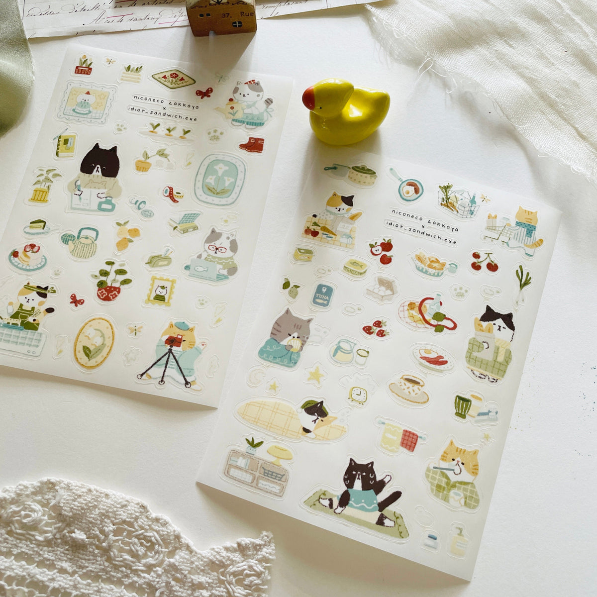 Niconeco Zakkaya - Planner Sticker - Neko's Daily Life (PET)