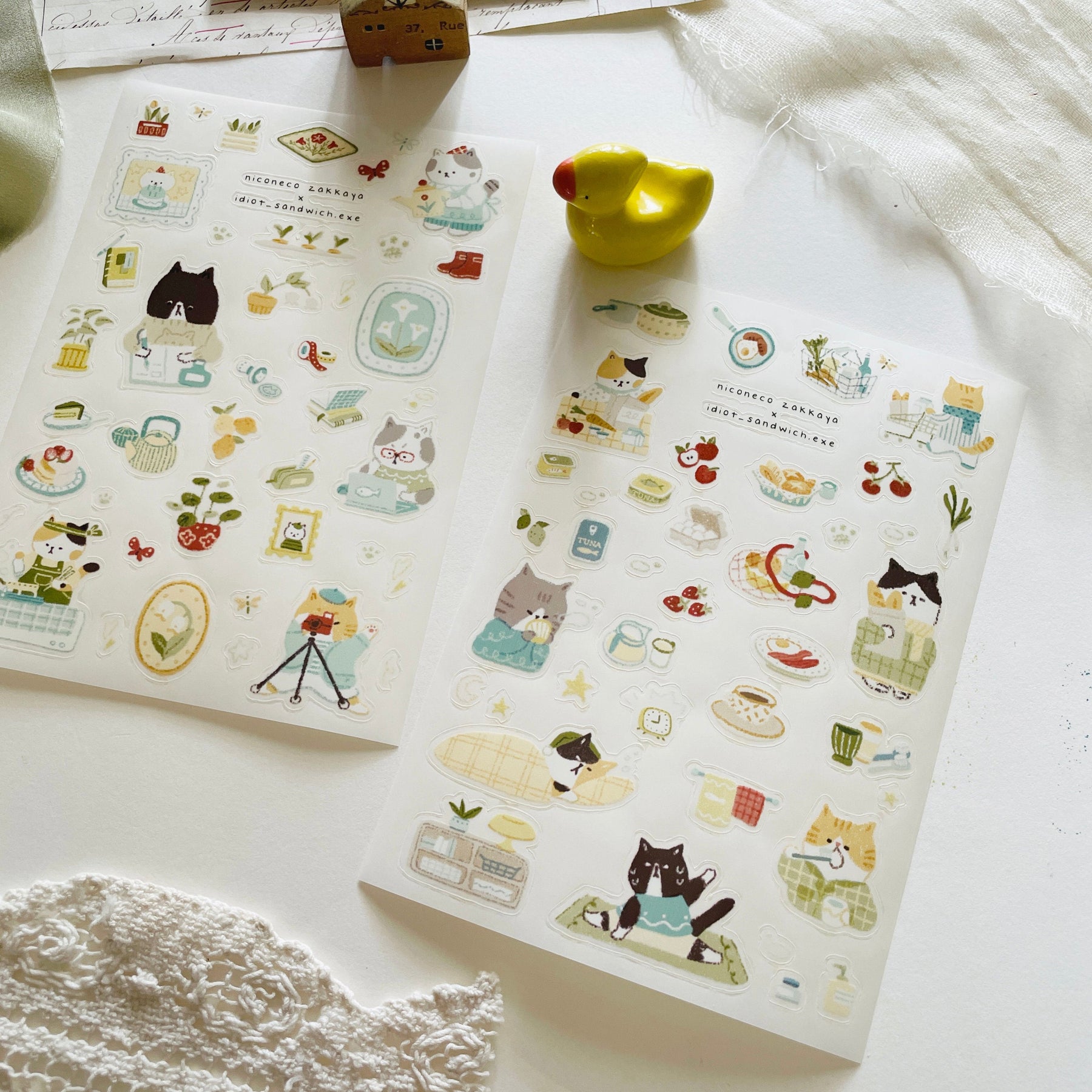 Niconeco Zakkaya - Planner Sticker - Neko's Daily Life (PET)