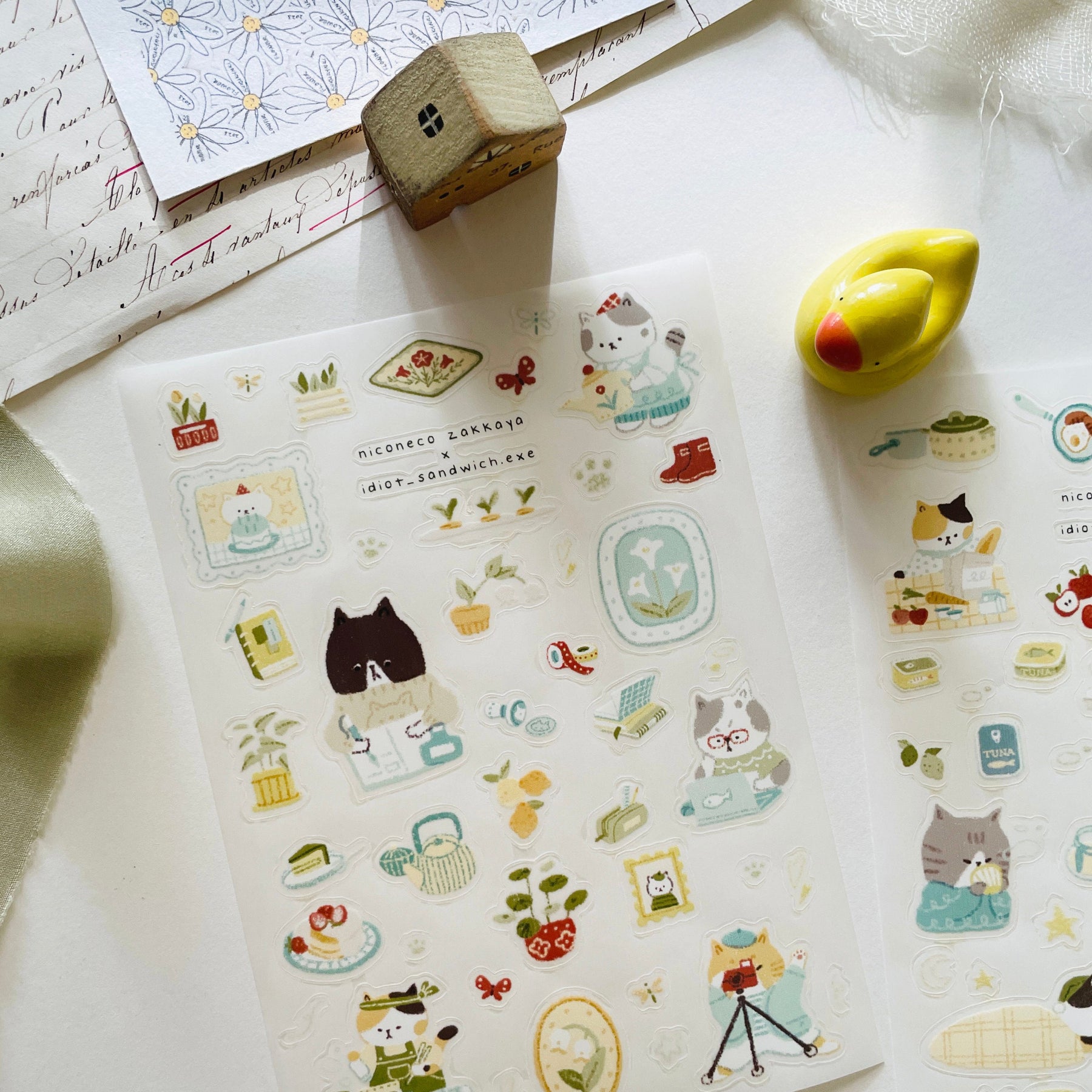 Niconeco Zakkaya - Planner Sticker - Neko's Daily Life (PET)