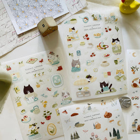 Niconeco Zakkaya - Planner Sticker - Neko's Daily Life (PET)