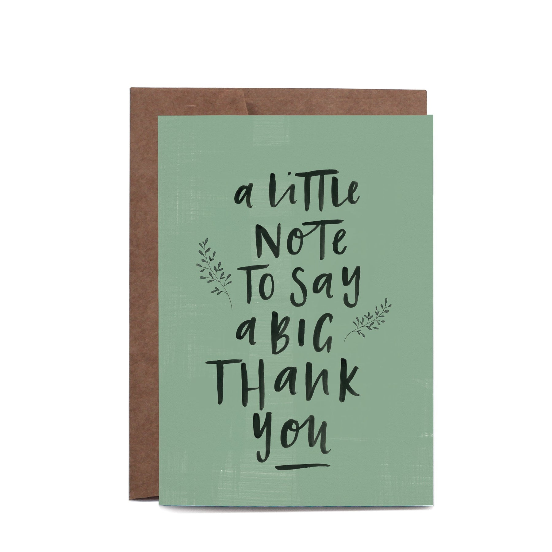 In the Daylight - Card - Thank You - A Little Note