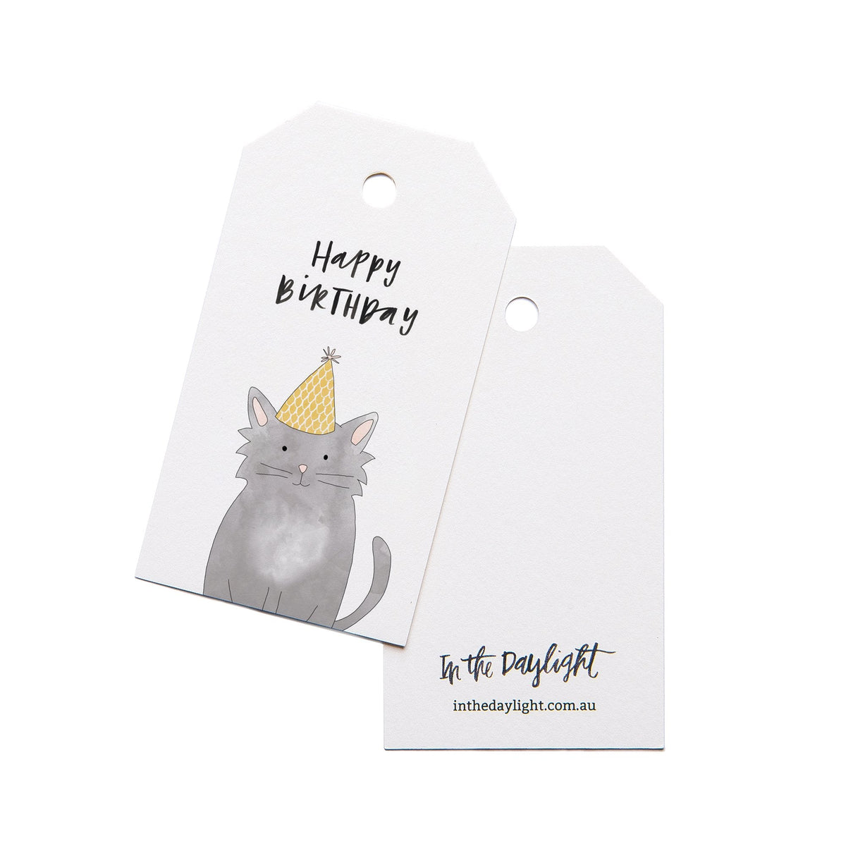 In the Daylight - Gift Tags - Pack of 5 - Birthday Cat