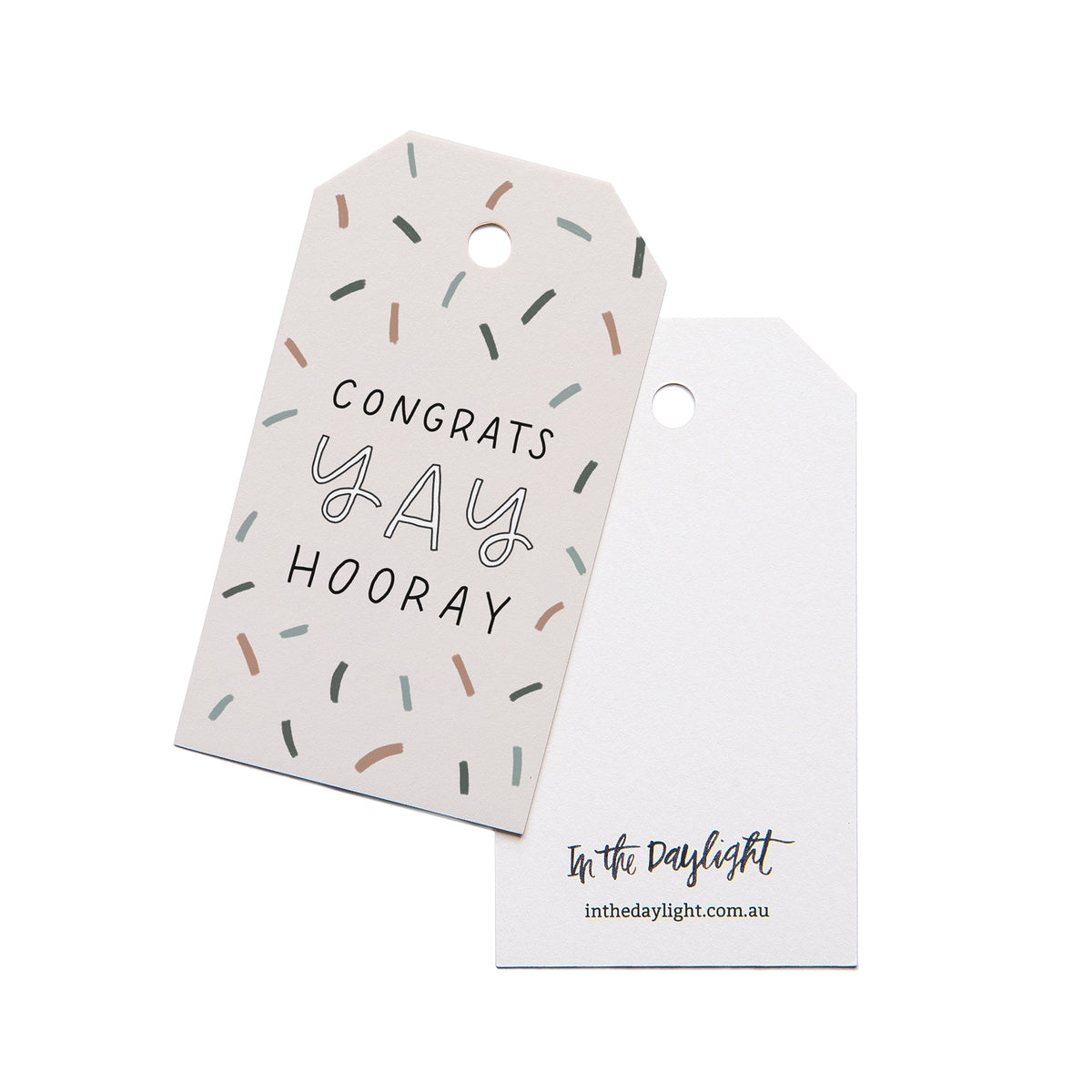 In the Daylight - Gift Tags - Pack of 5 - Yay Confetti