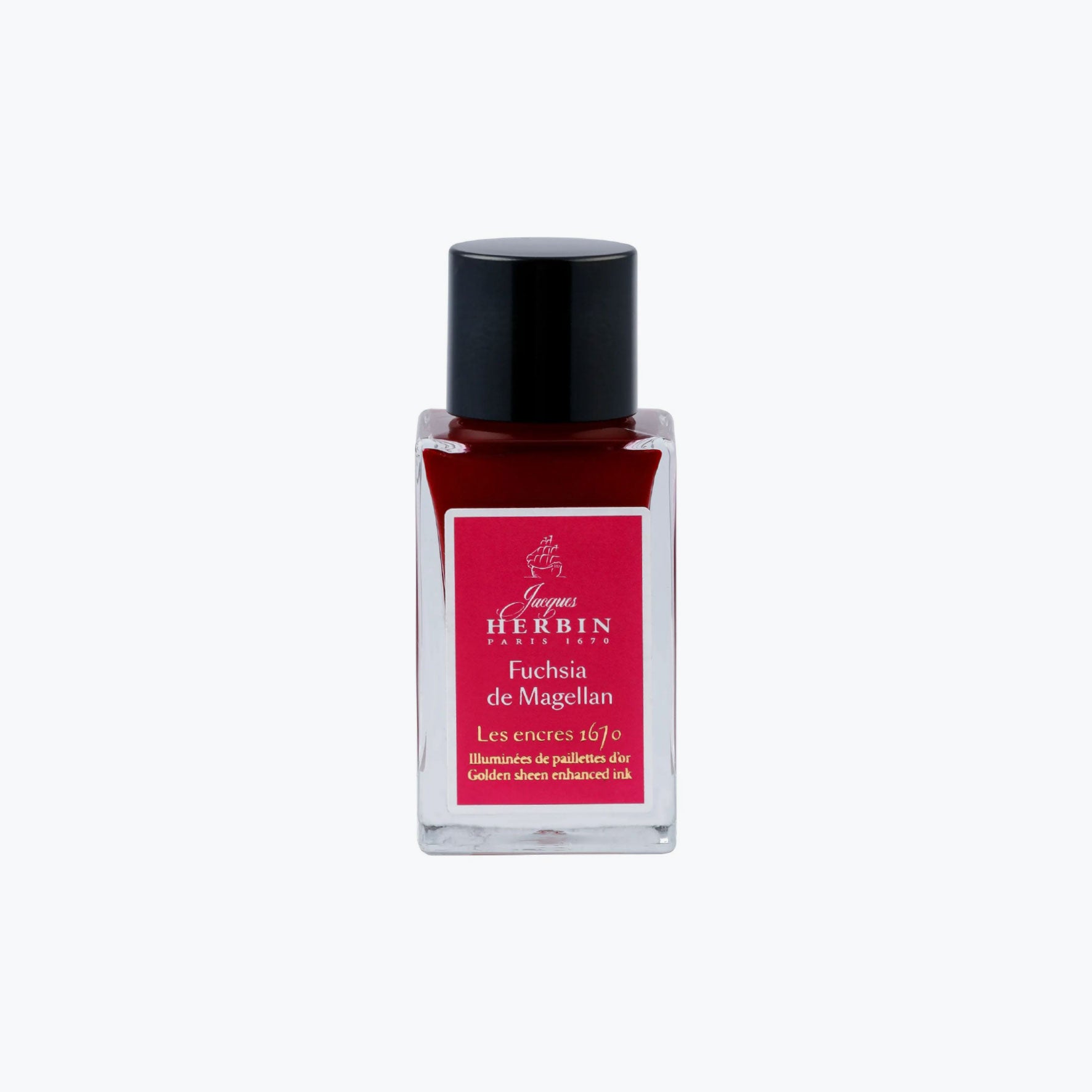 J. Herbin - Fountain Pen Ink - 1670 - 15ml - Fuchsia de Magellan