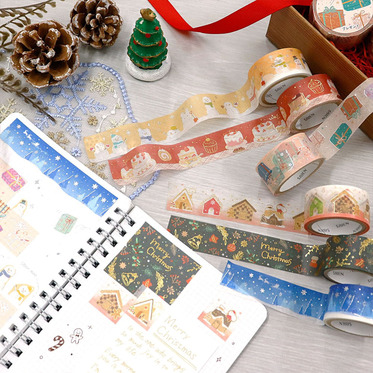 Kamiiso - Washi Tape - 2025 Christmas - Winter Night