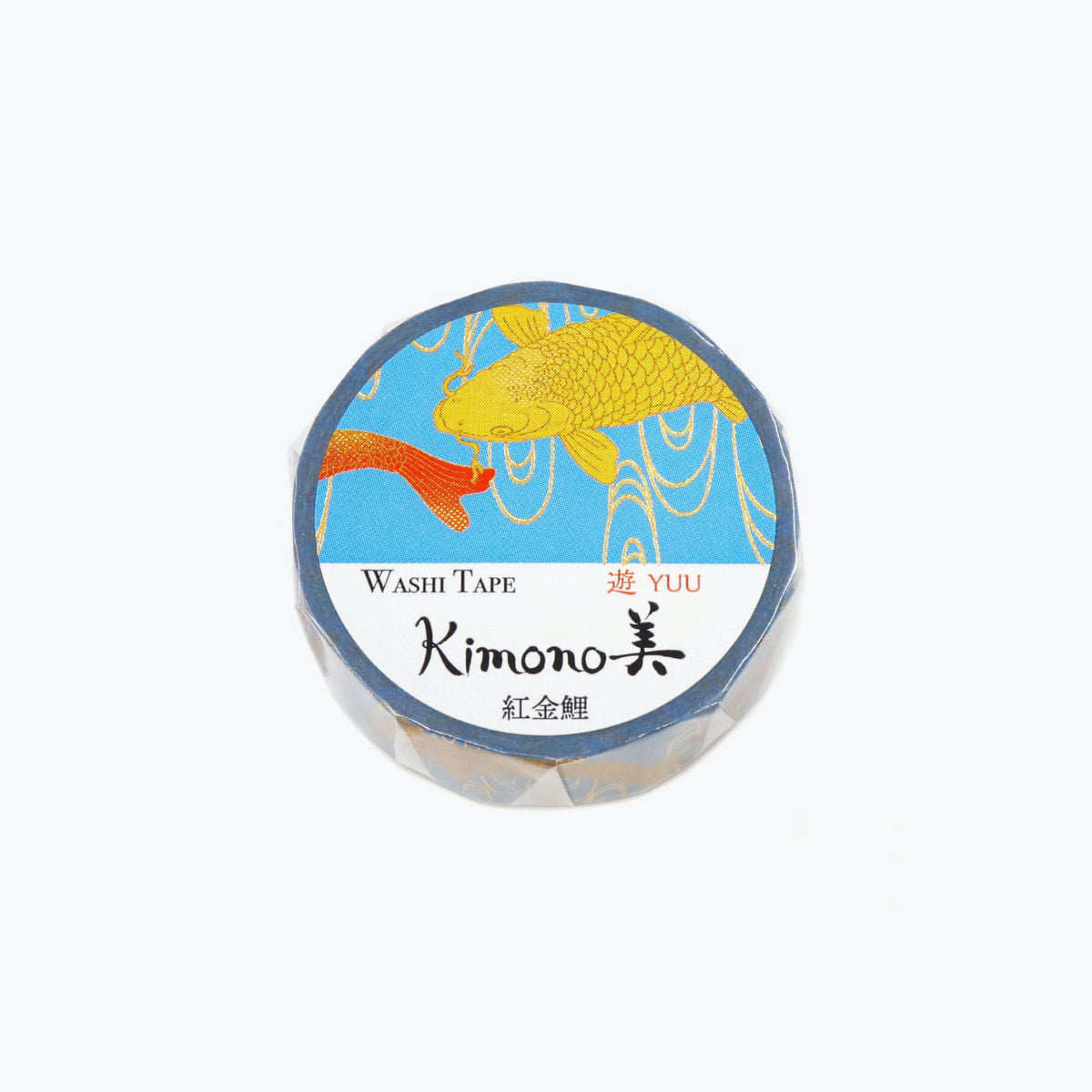 Kamiiso - Washi Tape - Kimono Beauty - Red and Gold Carp