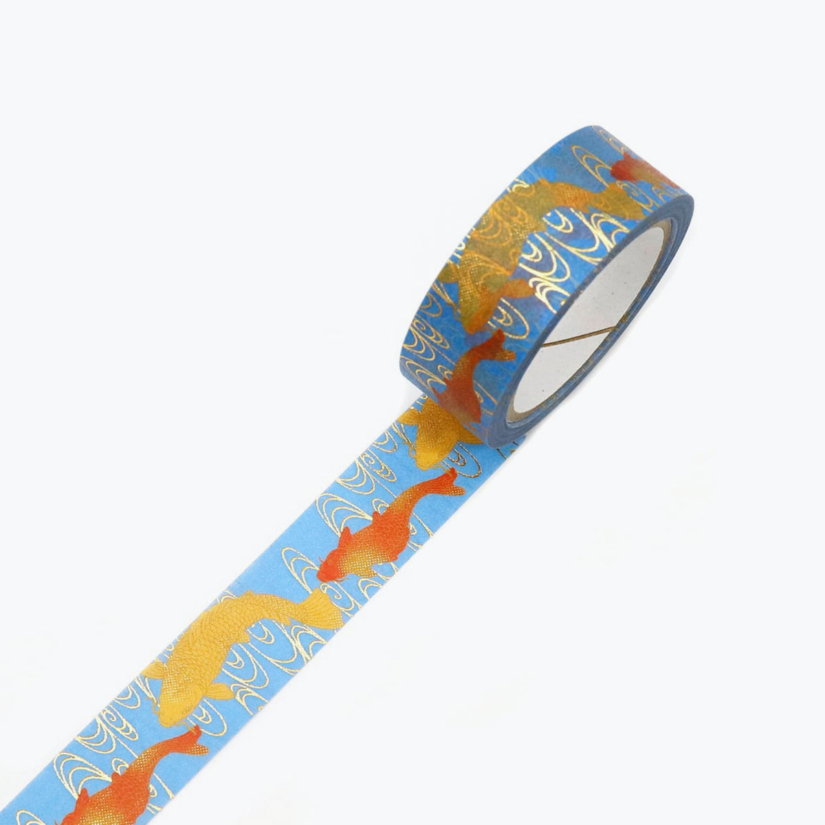 Kamiiso - Washi Tape - Kimono Beauty - Red and Gold Carp