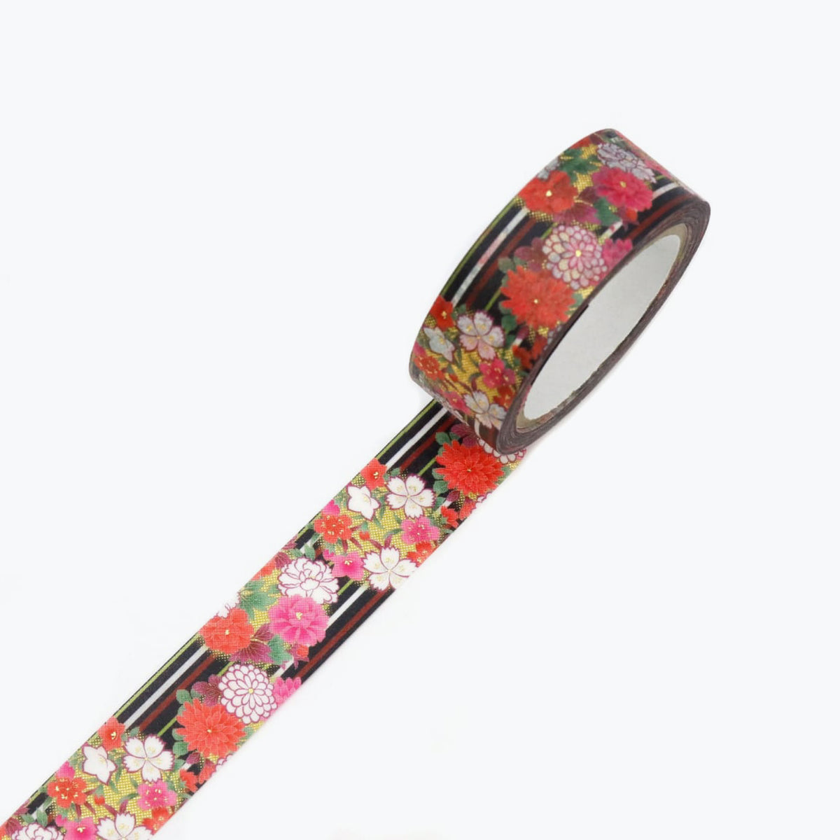 Kamiiso - Washi Tape - Kimono Beauty - Flower Circle