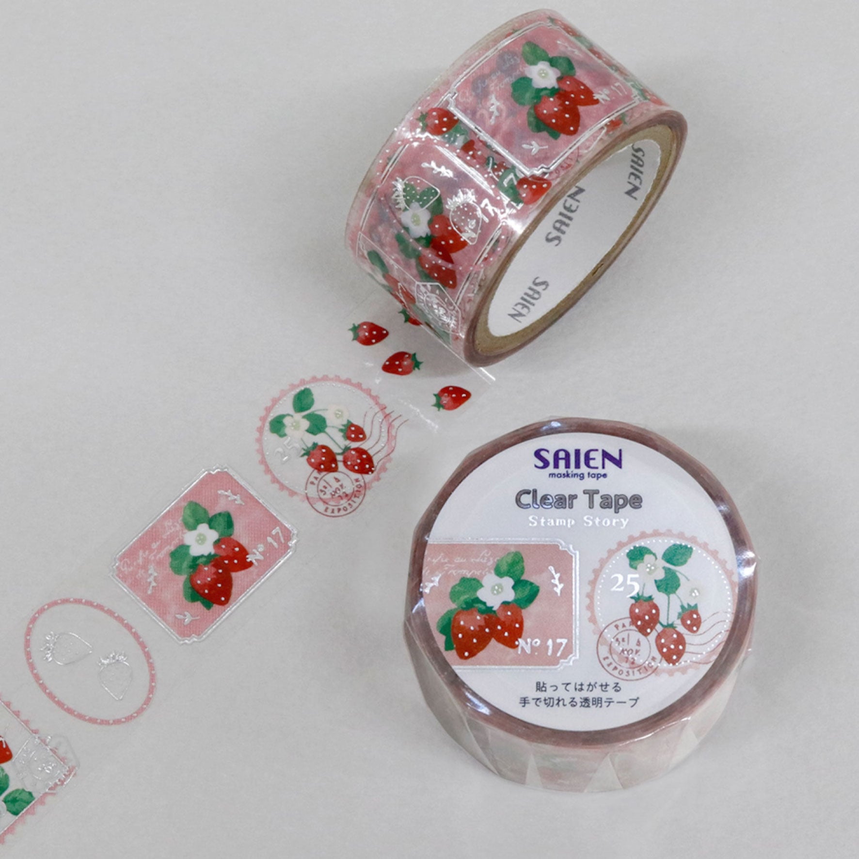 Kamiiso - Washi Tape - Stamp Story - Strawberry