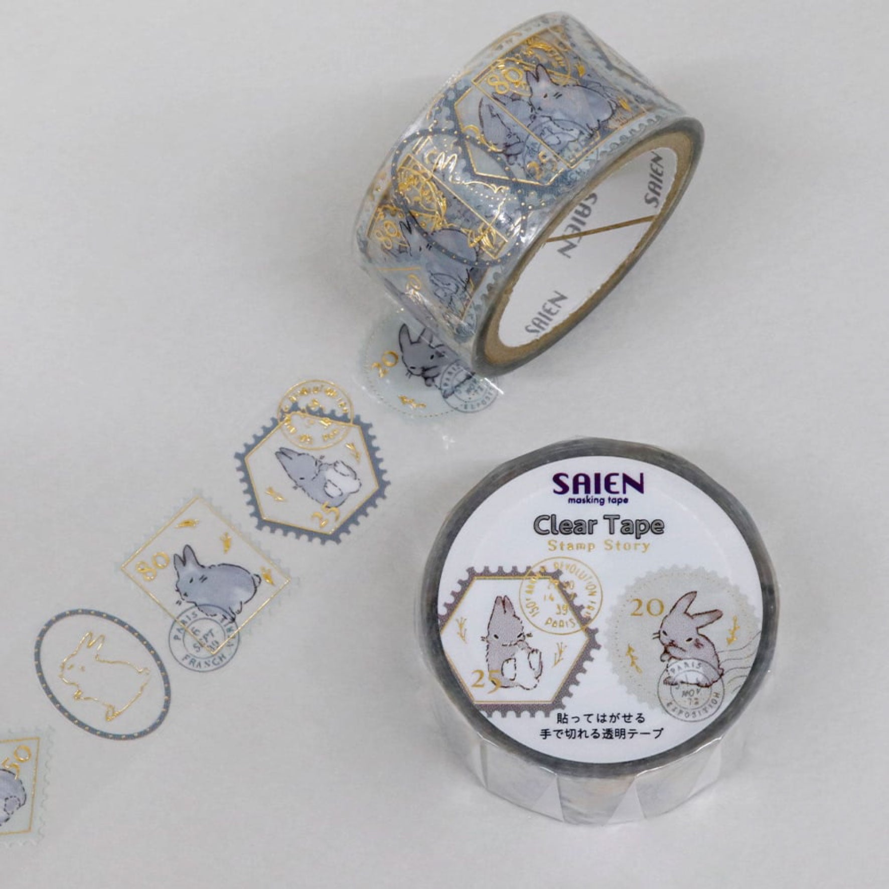 Kamiiso - Washi Tape - Stamp Story - Rabbit