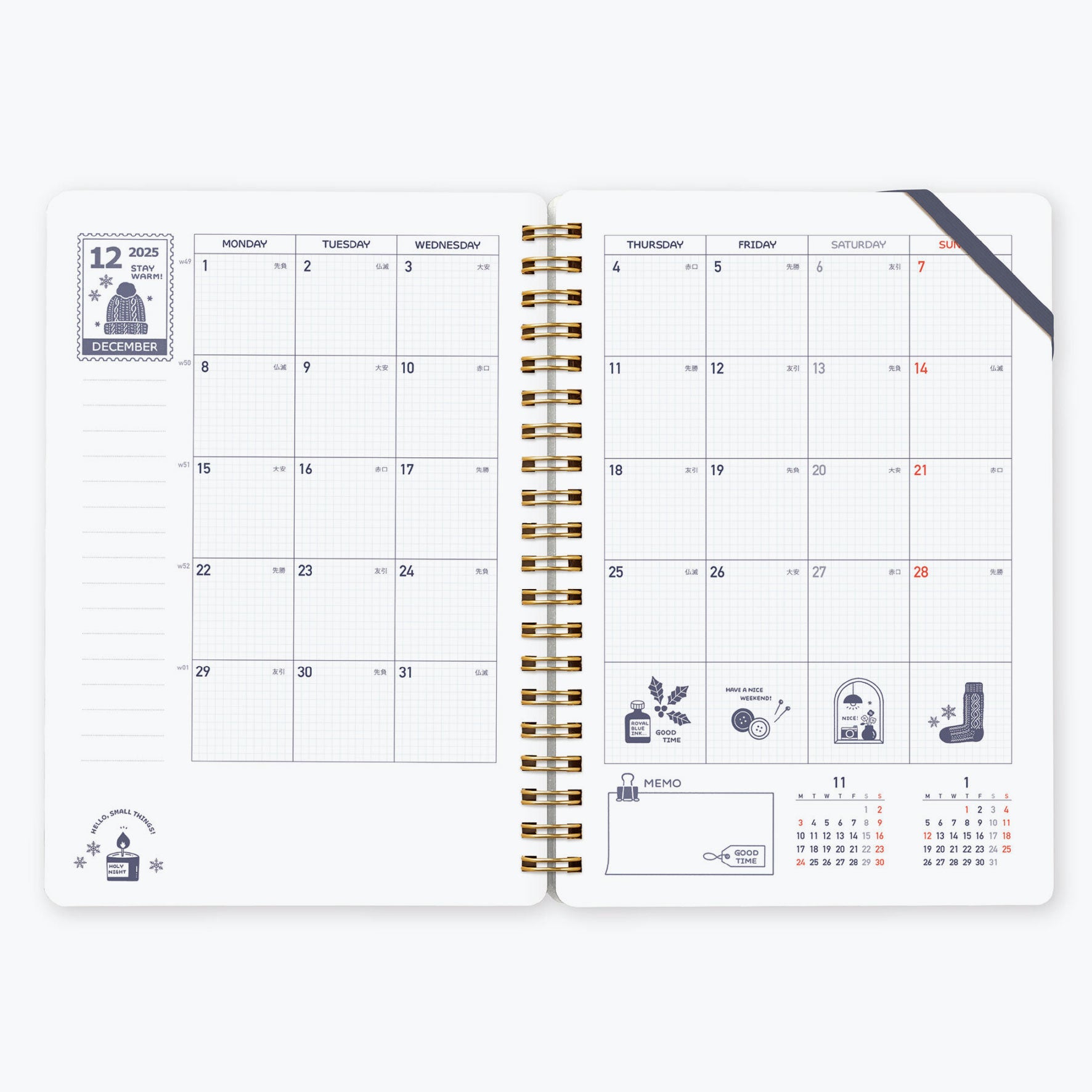 Kleid x Eric - 2026 Diary - B6 - Griege