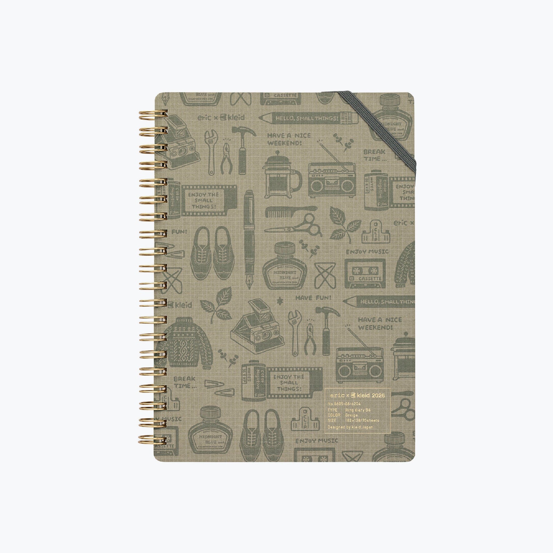 Kleid x Eric - 2026 Diary - B6 - Griege