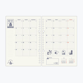 Kleid x Eric - 2026 Diary - Binder Refill - A5 - Cream