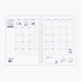 Kleid x Eric - 2026 Diary - Binder Refill - A5 - White