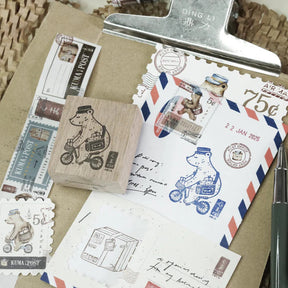 Black Milk Project - Stamp - Kuma Post Bear (Bicycle)