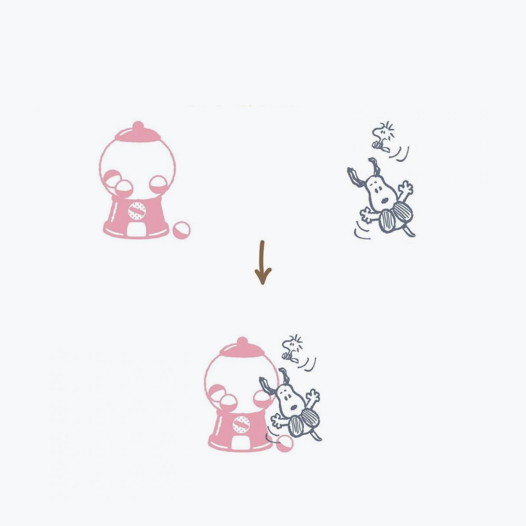 Kutsuwa - Stamp - Hancoco Slide - Snoopy - Gacha Machine