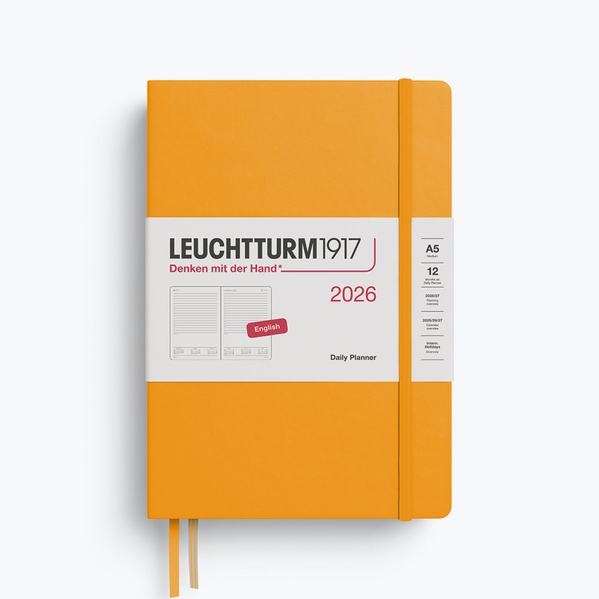 Leuchtturm1917 - 2026 Diary - Daily Planner - A5 - Rising Sun