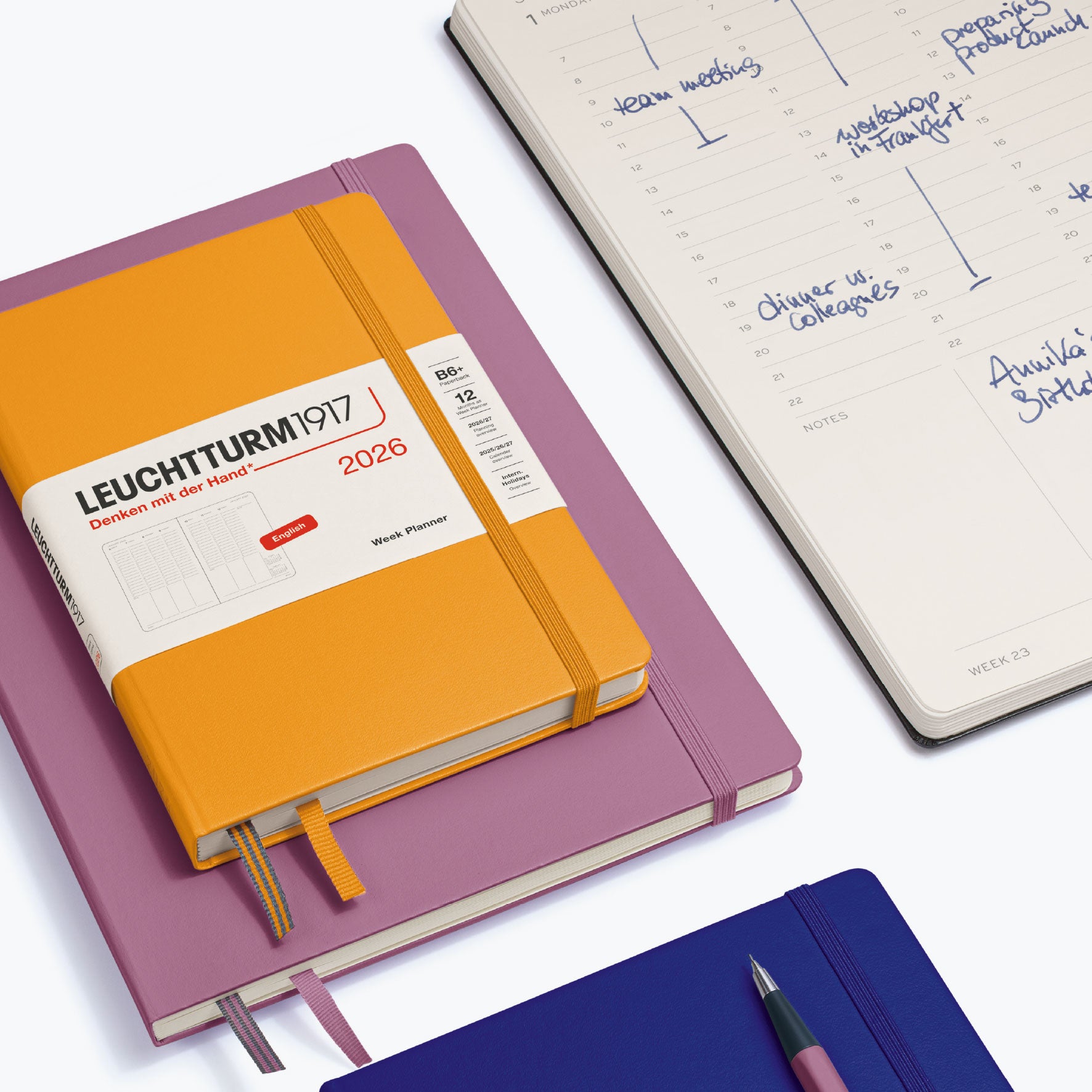 Leuchtturm1917 - 2026 Diary - Week Planner - A5 - Black