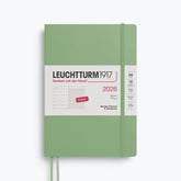Leuchtturm1917 - 2026 Diary - Weekly Notebook - A5 - Sage (Soft)