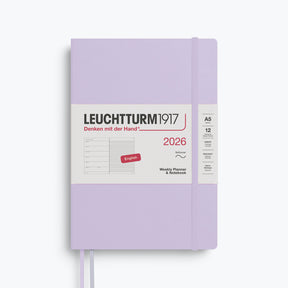 Leuchtturm1917 - 2026 Diary - Weekly Notebook - A5 - Lilac (Soft)
