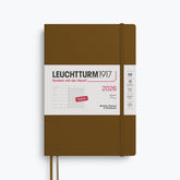 Leuchtturm1917 - 2026 Diary - Weekly Notebook - A5 - Spice Brown (Soft)