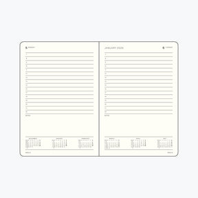 Leuchtturm1917 - 2026 Diary - Daily Planner - A6 - Port Red