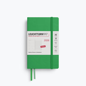 Leuchtturm1917 - 2026 Diary - Weekly Notebook - A6 - Spring Leaf (Hard)
