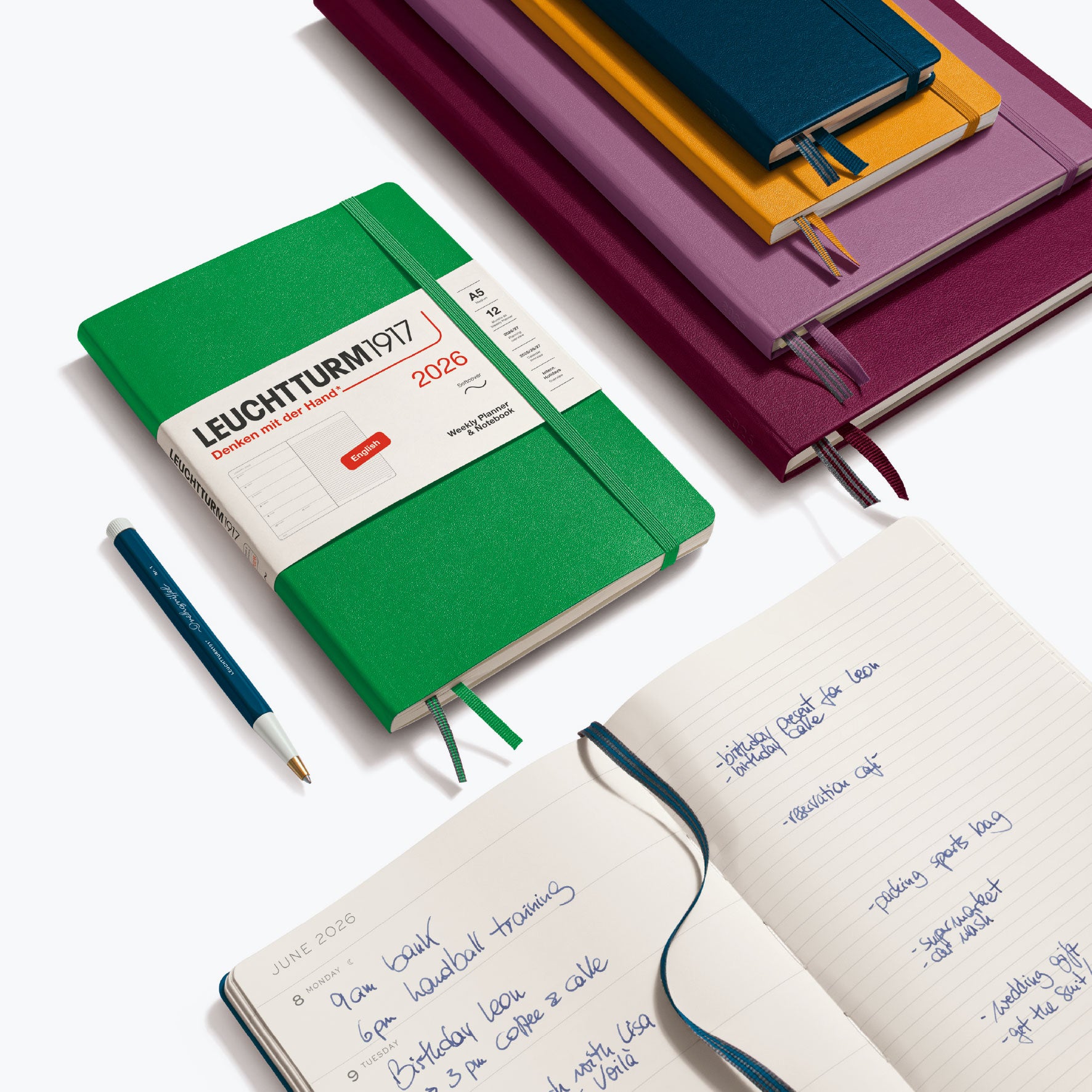 Leuchtturm1917 - 2026 Diary - Weekly Notebook - A6 - Rising Sun (Soft)