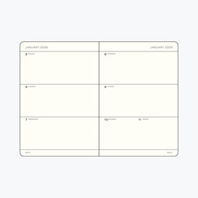 Leuchtturm1917 - 2026 Diary - Weekly Planner - A6 - Spring Leaf (Hard)