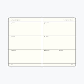 Leuchtturm1917 - 2026 Diary - Weekly Planner - A6 - Dusty Rose (Soft)