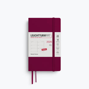 Leuchtturm1917 - 2026 Diary - Weekly Planner - A6 - Port Red (Soft)