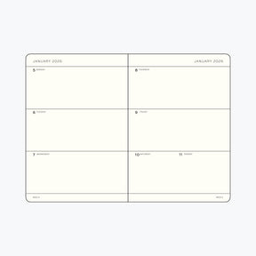 Leuchtturm1917 - 2026 Diary - Weekly Planner - A6 - Port Red (Soft)