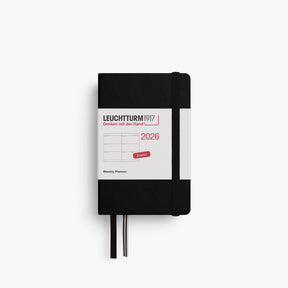 Leuchtturm1917 - 2026 Diary - Weekly Planner - A7 - Black