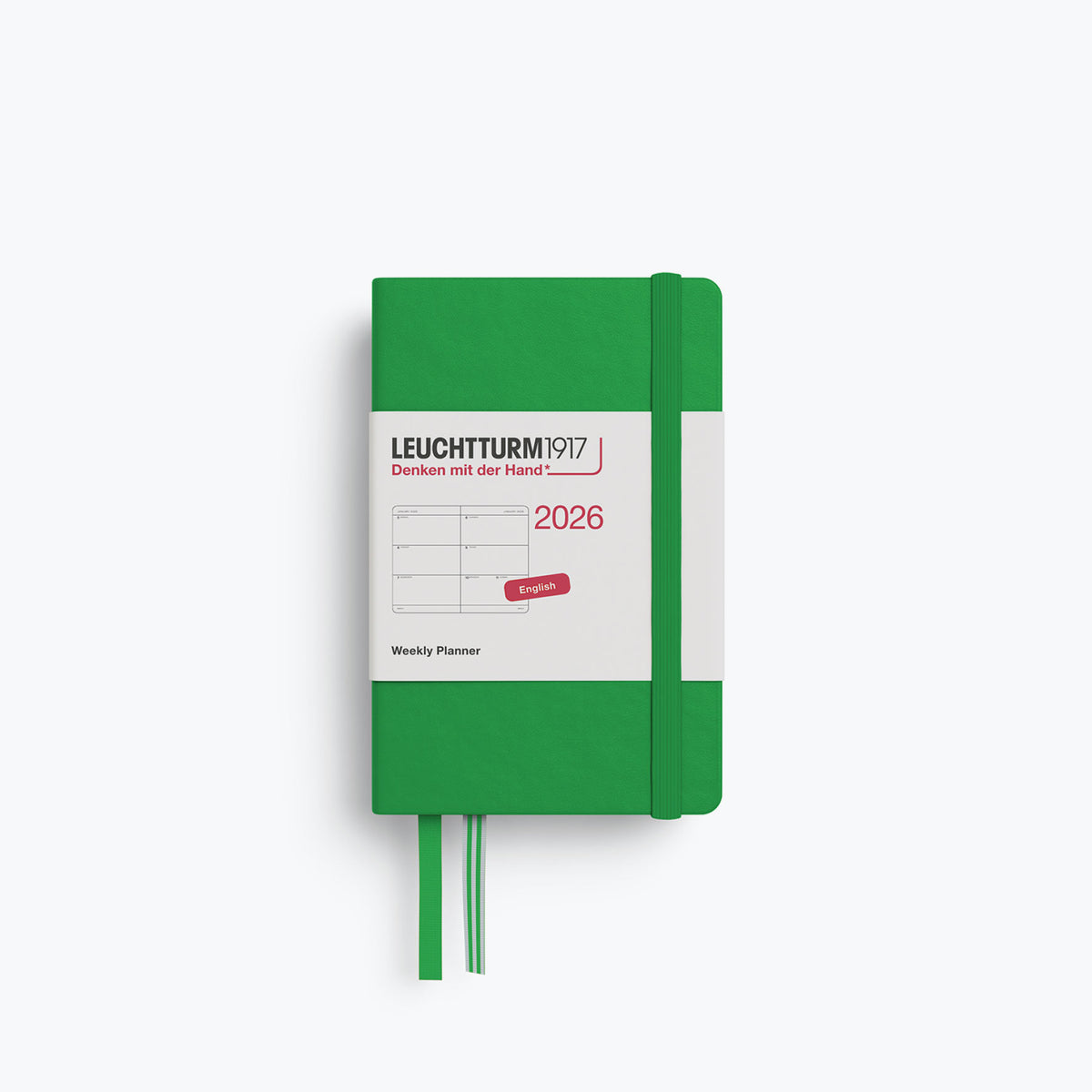 Leuchtturm1917 - 2026 Diary - Weekly Planner - A7 - Spring Leaf