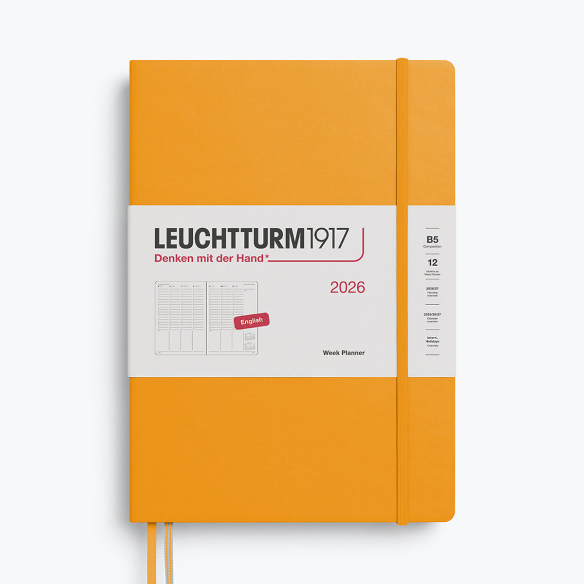 Leuchtturm1917 - 2026 Diary - Week Planner - B5 - Rising Sun