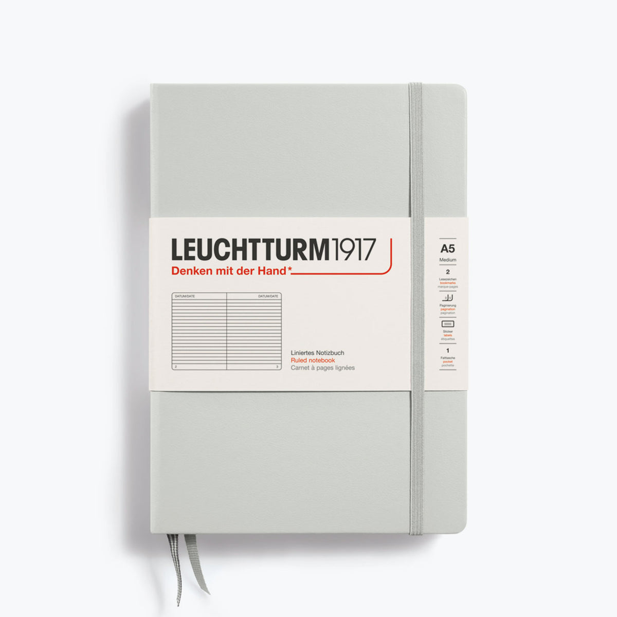 Leuchtturm1917 - Notebook - A5 - Light Grey