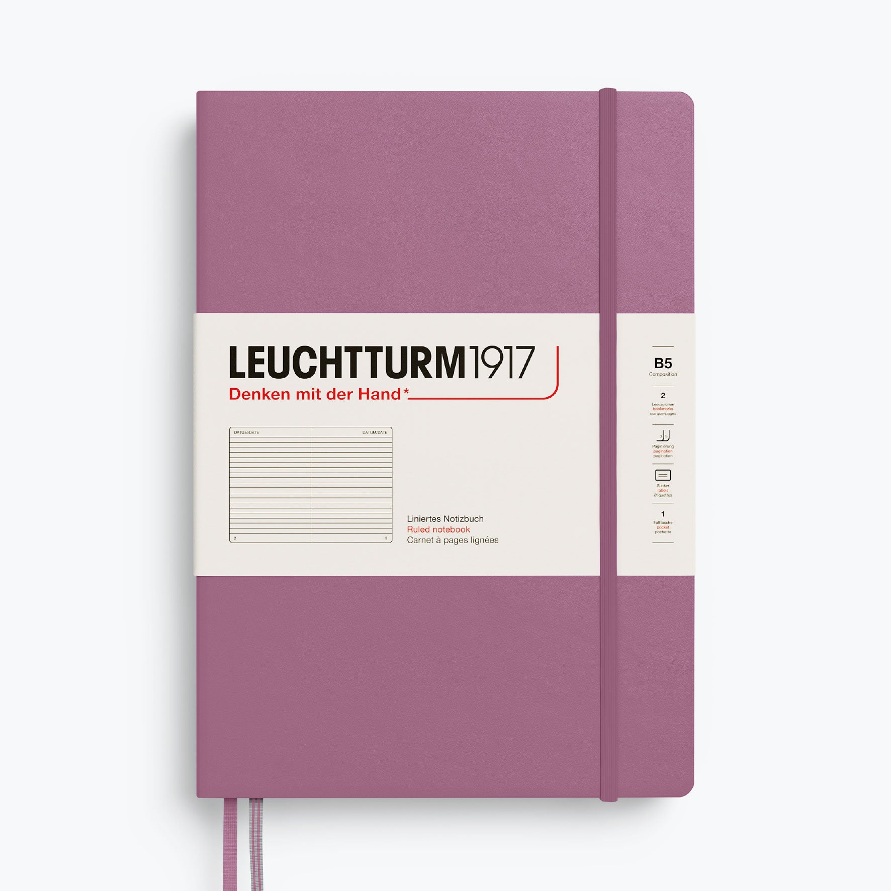 Leuchtturm1917 - Notebook - Hardcover - B5 - Dusty Rose