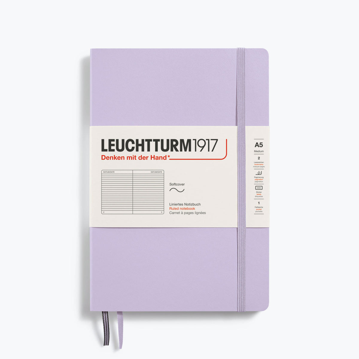 Leuchtturm1917 - Notebook - Softcover - A5 - Lilac