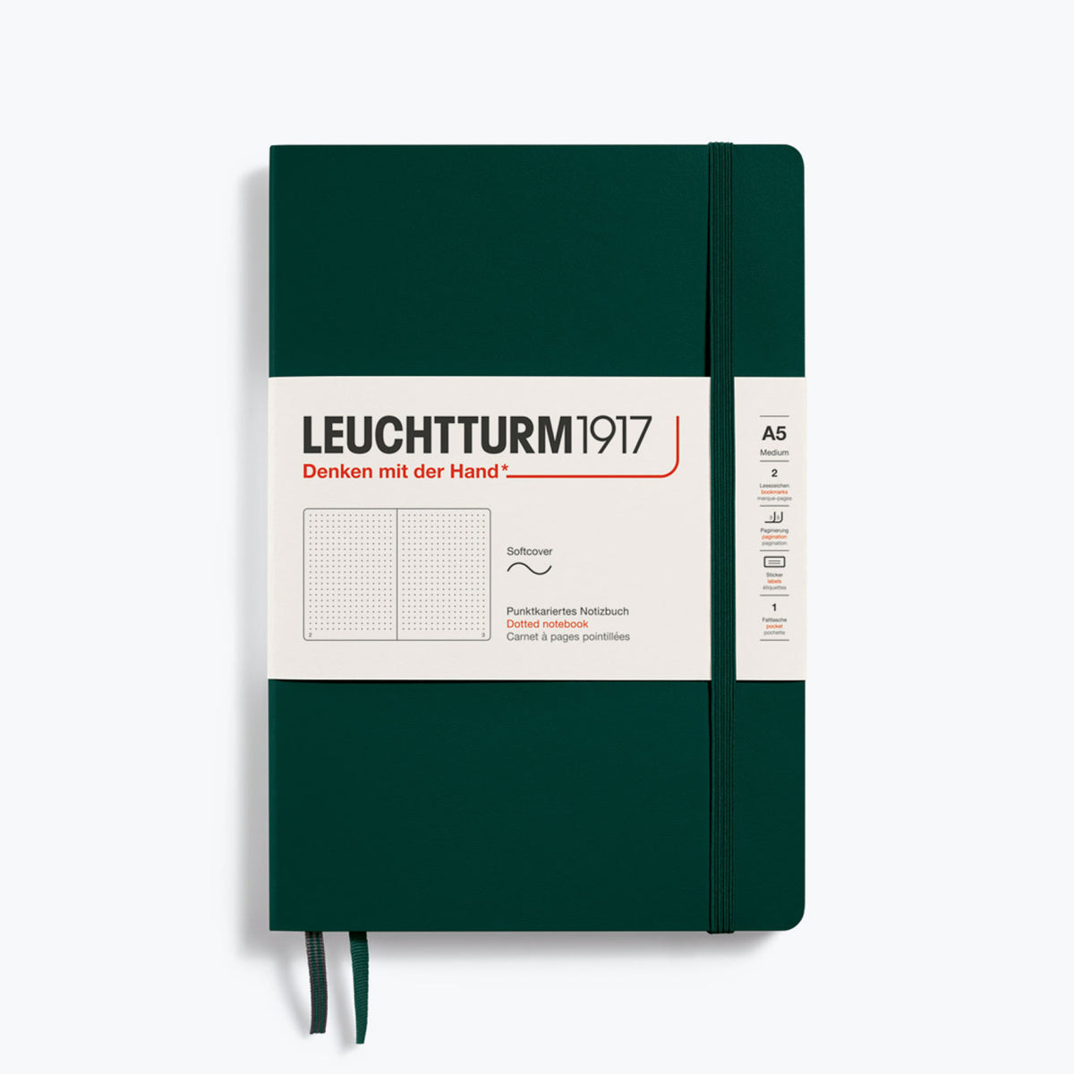 Leuchtturm1917 - Notebook - Softcover - A5 - Forest Green