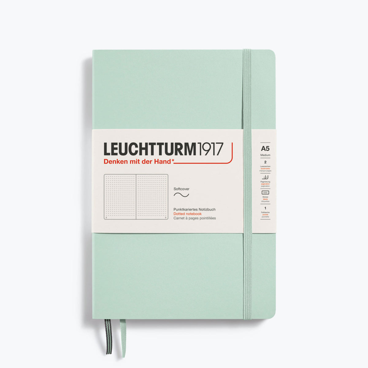 Leuchtturm1917 - Notebook - Softcover - A5 - Mint Green