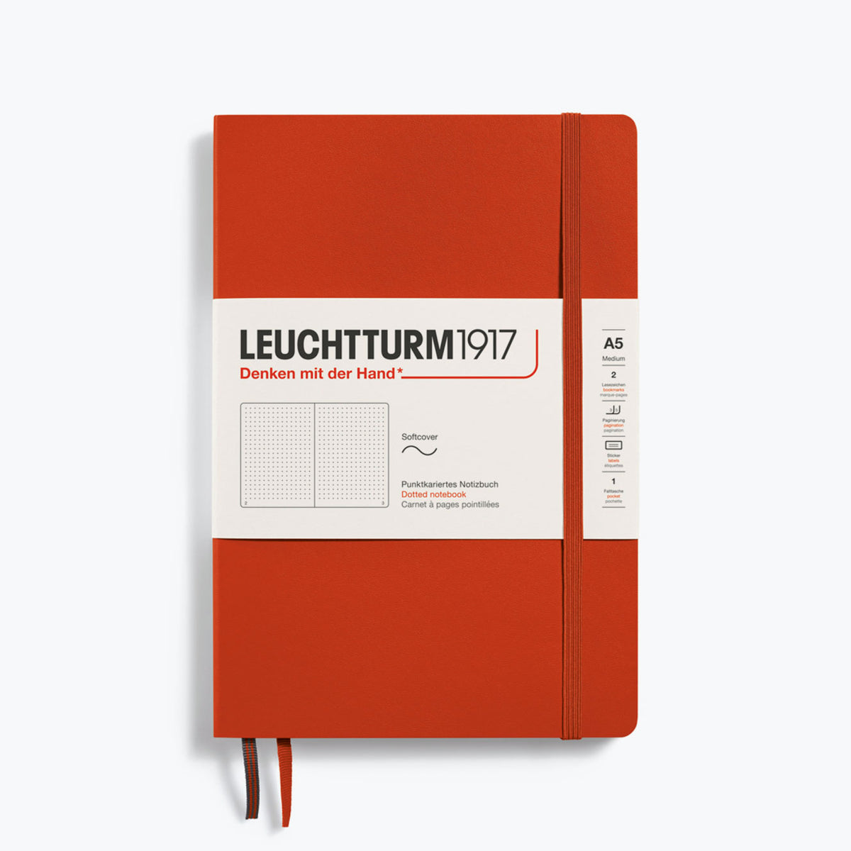 Leuchtturm1917 - Notebook - Softcover - A5 - Fox Red
