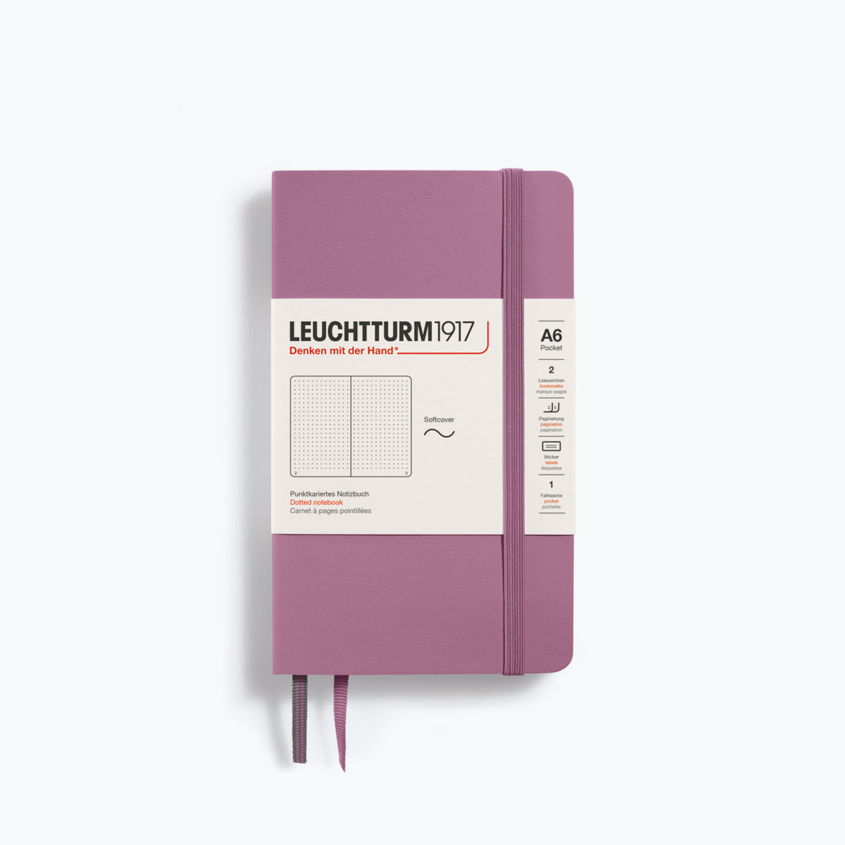Leuchtturm1917 - Notebook - Softcover - A6 - Dusty Rose
