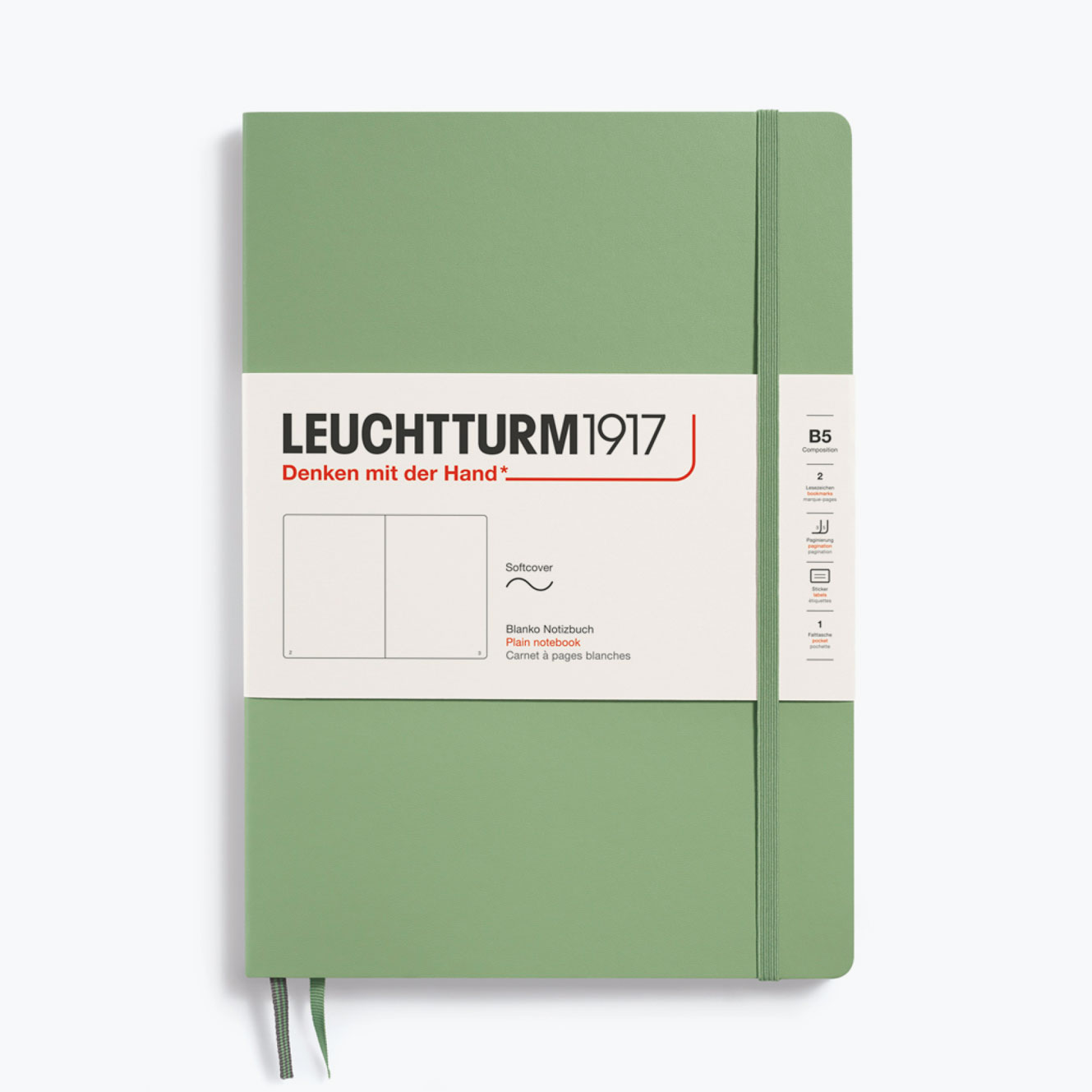 Leuchtturm1917 - Notebook - Softcover - B5 - Sage