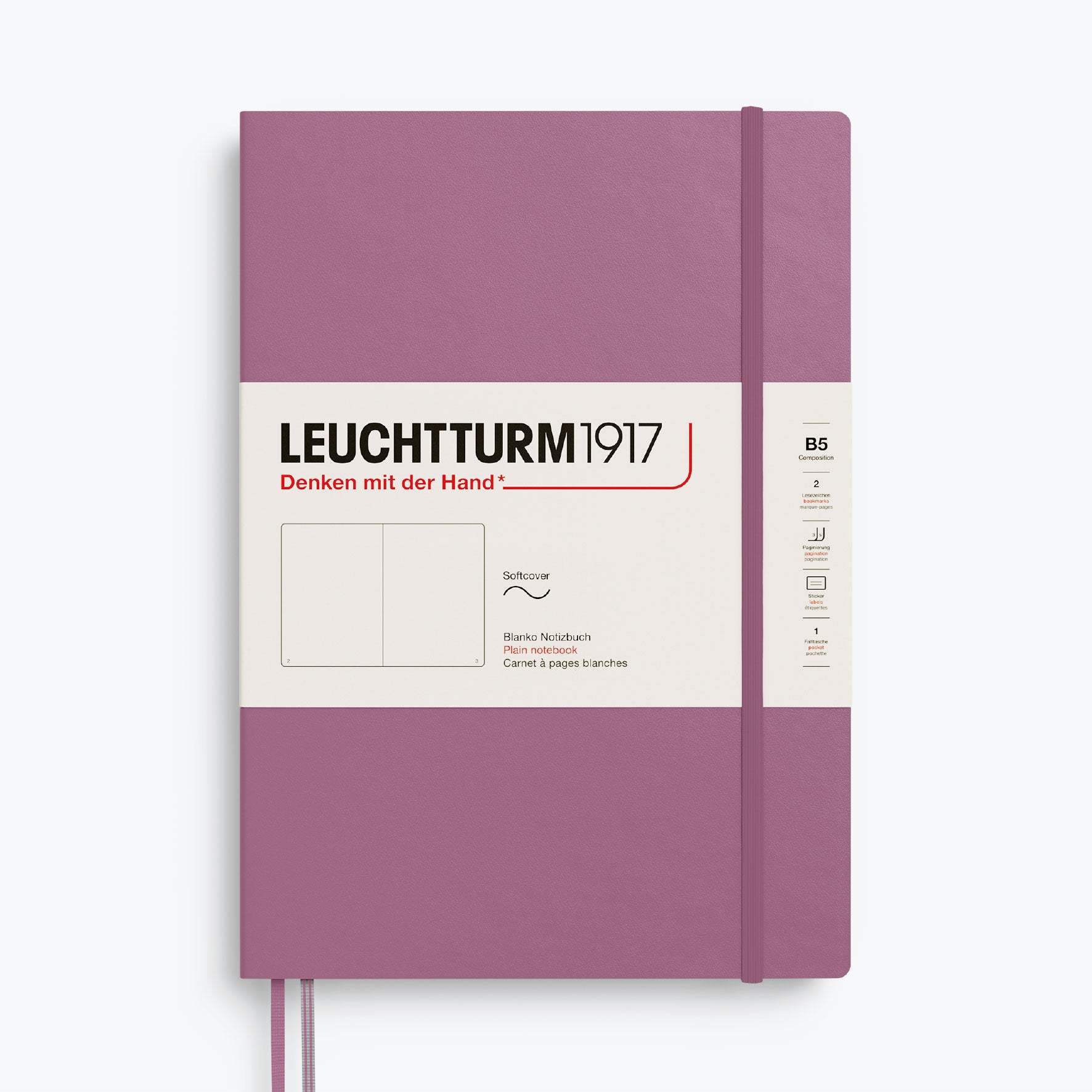 Leuchtturm1917 - Notebook - Softcover - B5 - Dusty Rose