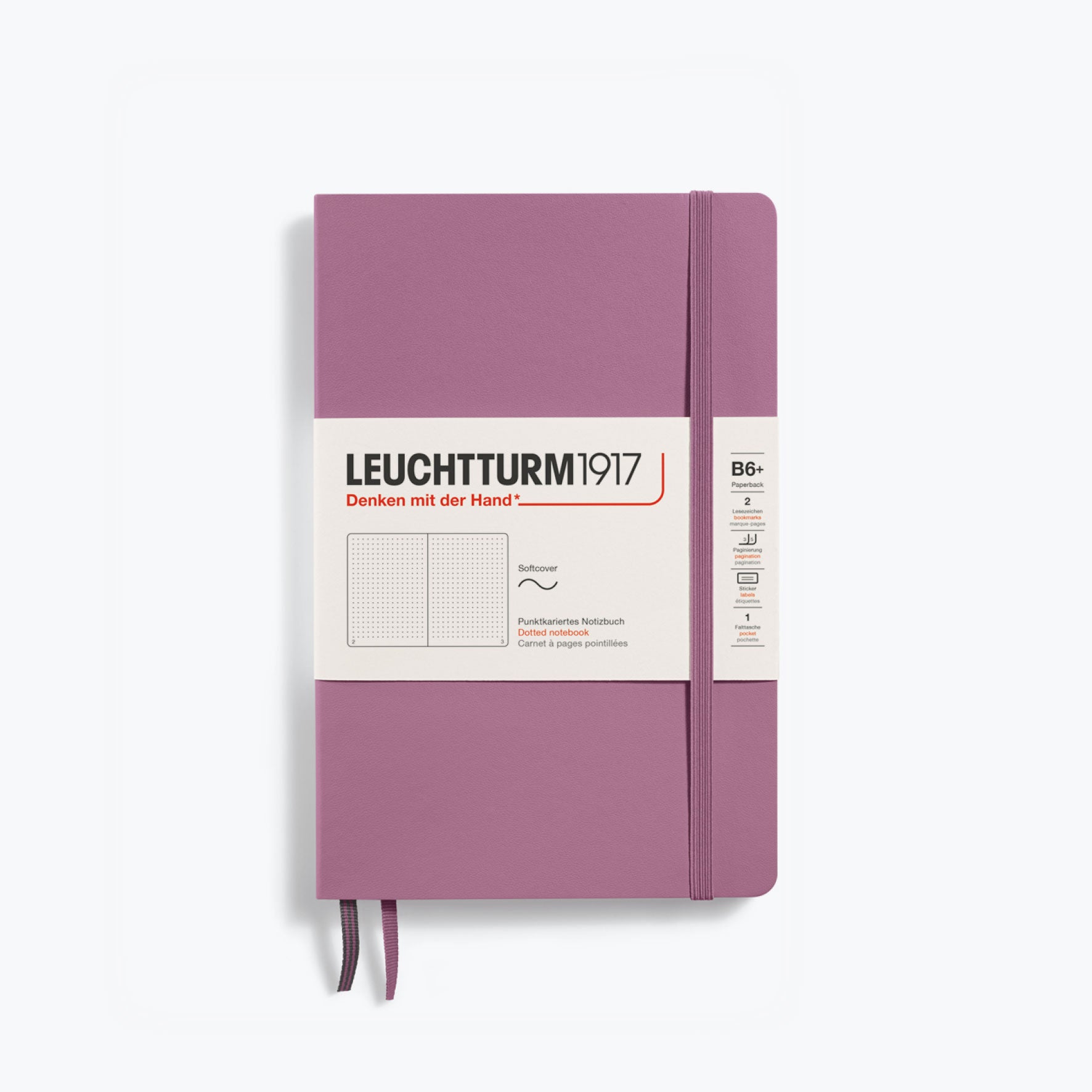 Leuchtturm1917 - Notebook - Softcover - B6+ - Dusty Rose