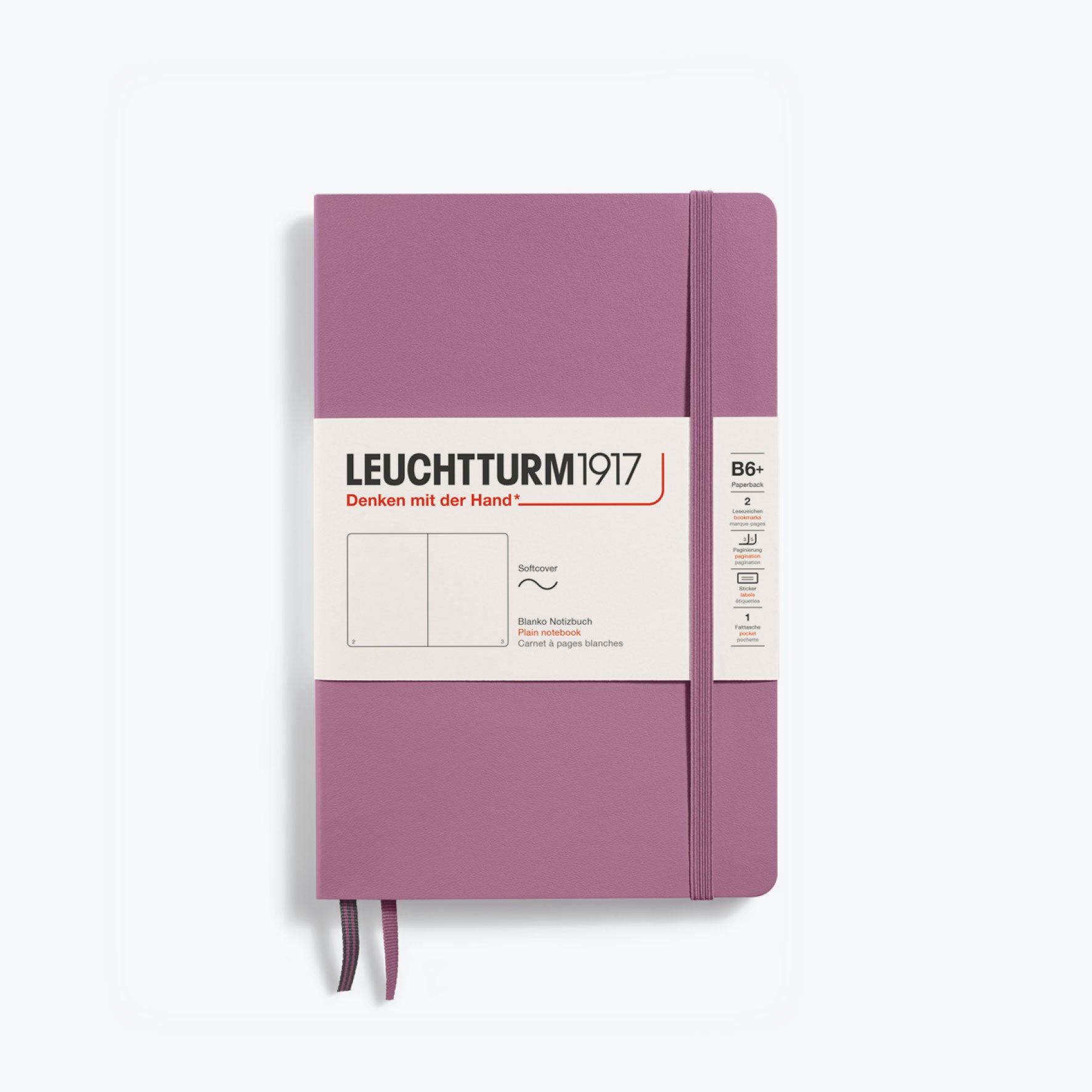 Leuchtturm1917 - Notebook - Softcover - B6+ - Dusty Rose